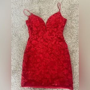 Amara Red Homecoming Dress